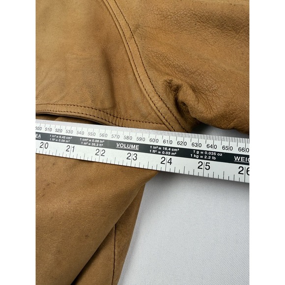 Marlboro Adventure Team Leather Jacket Mens L Montana Map Lining Bomber - Picture 11 of 16